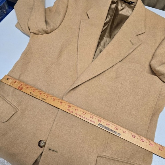 Brooks Brothers Men Camel Hair Blazer Size 43L Sport Coat Business Classic - Picture 11 of 15